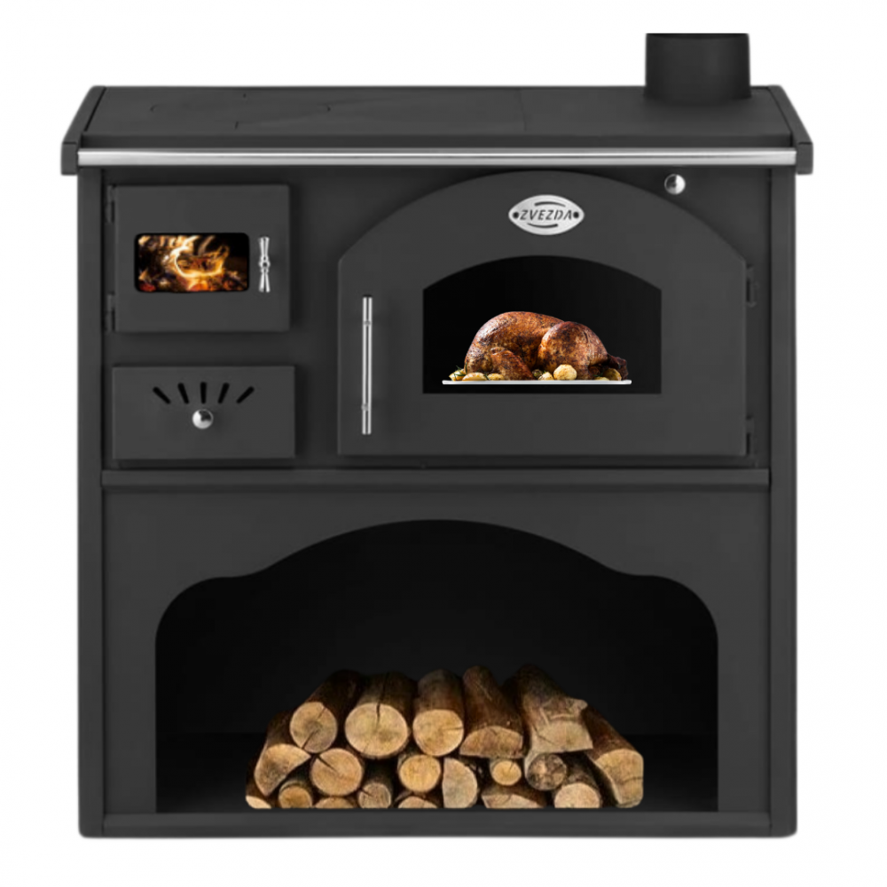 Wood cooker stove Zvezda Classic GFS, 5.9kW – Best Price & Free